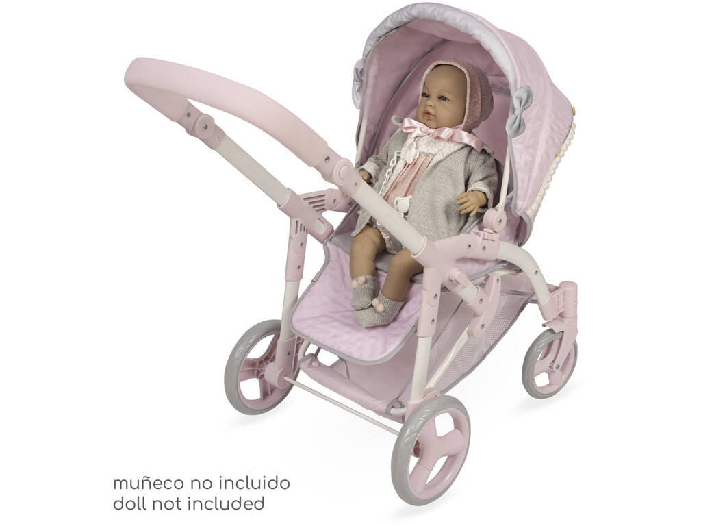 Passeggino per bambole 3x1 pieghevole Sophie con borsa