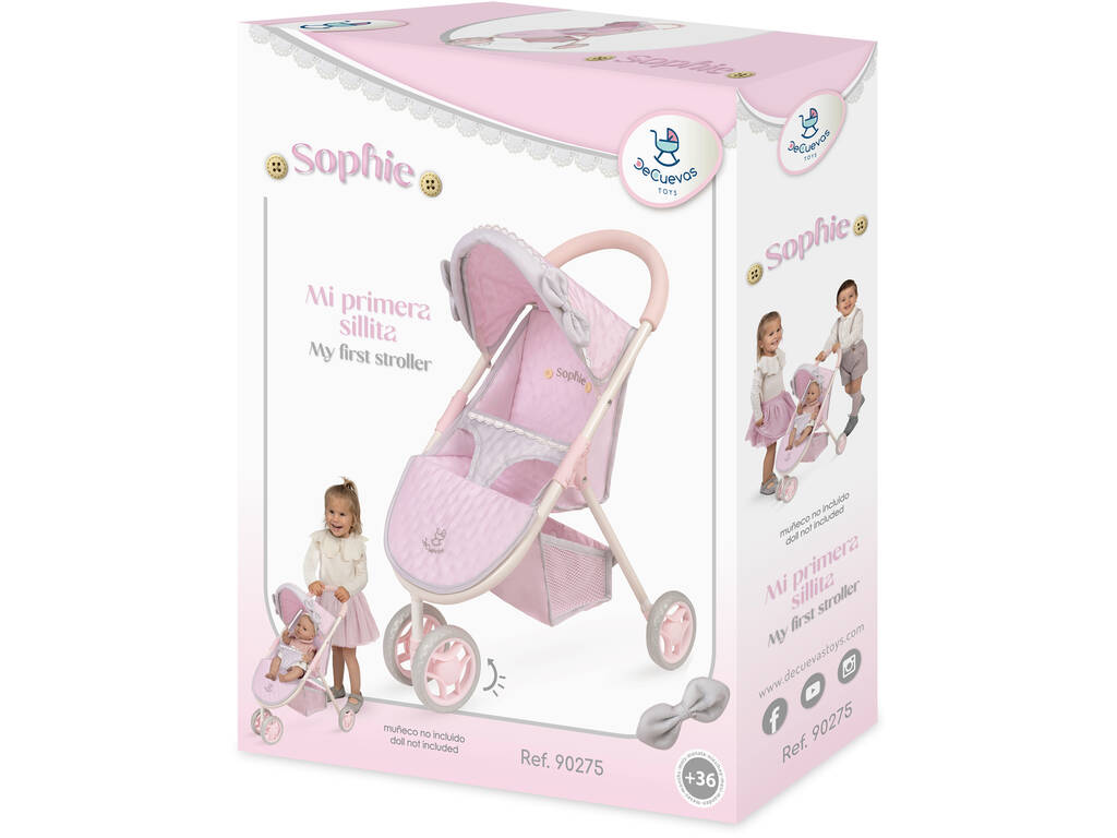 Passeggino per bambole Il mio primo passeggino Sophie con 3 ruote