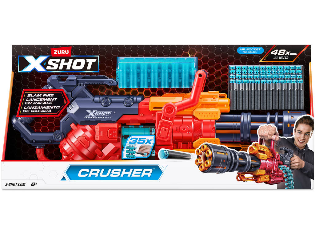 Zuru X-Shot Crusher Launcher con 48 dardi