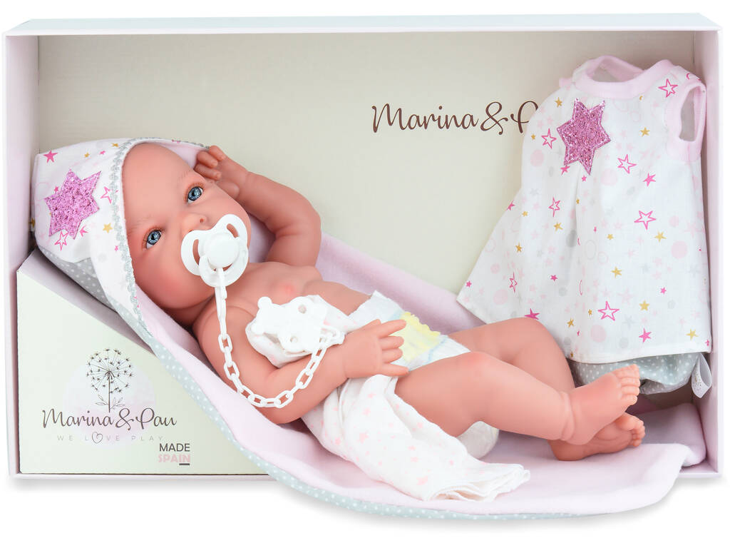Muñeca Bebé Ane Baby Trousseau de 45 cm con Chupete
