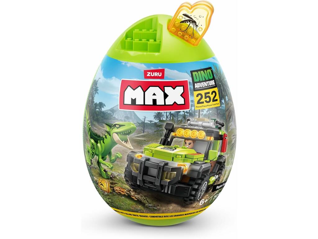 Zuru Max Uovo Dino Adventure Raptor Force con 252 pezzi