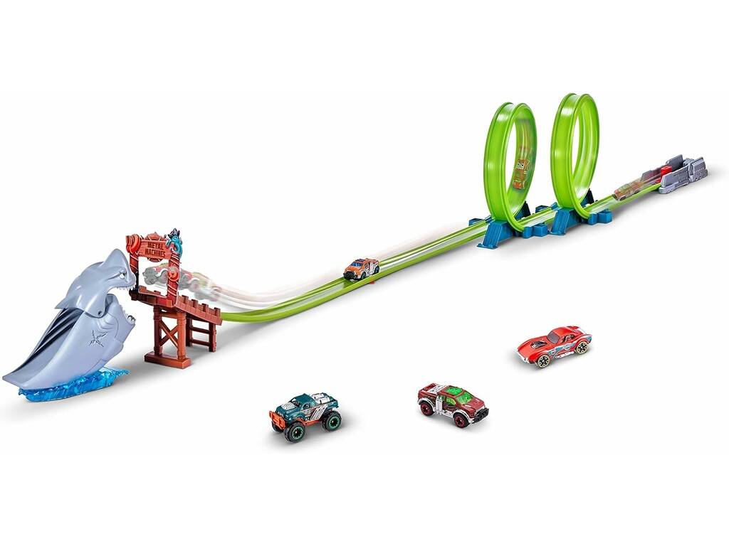 Zuru Metal Machines Playset Shark-Attack Track con veicolo