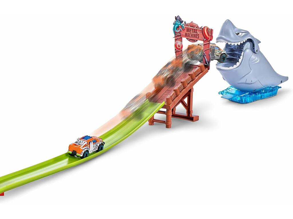 Zuru Metal Machines Playset Shark-Attack Track con veicolo