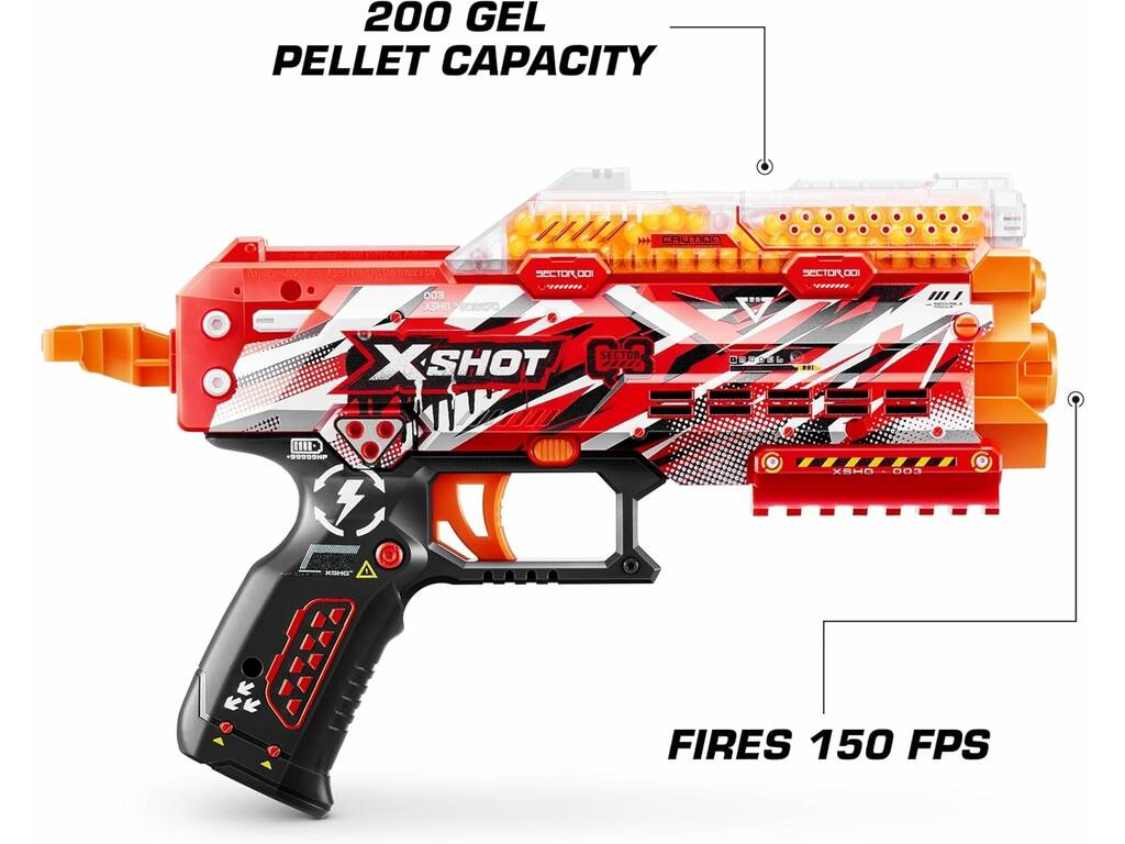 Zuru Xshot Lanciatore Hyper Gel Singer con 1000 munizioni