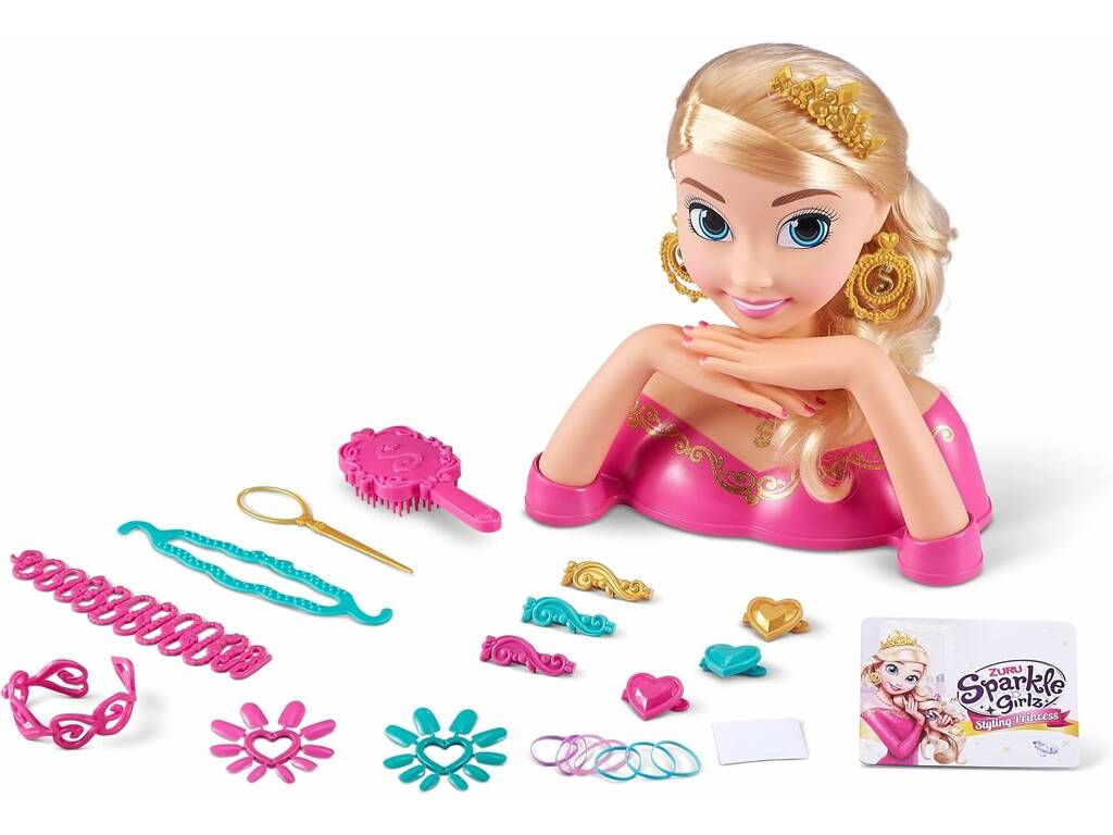 Zuru Sparkle Girlz Busto Styling Princess con 52 pezzi