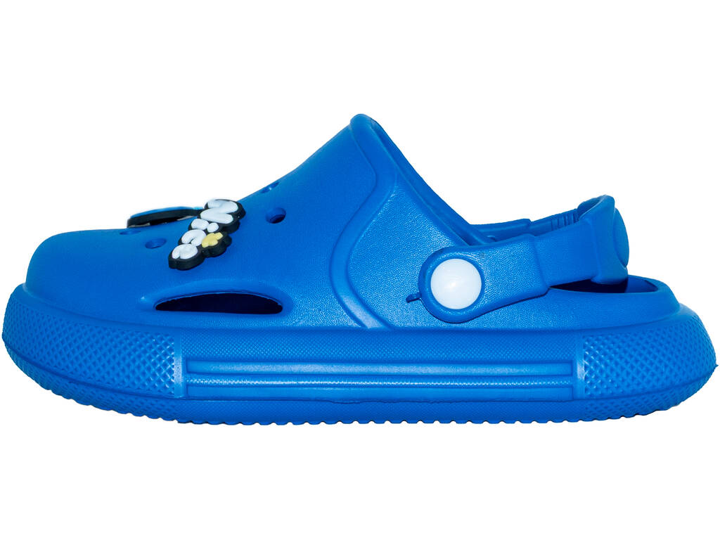 Zoccoli traforati in EVA per bambini blu taglia 22