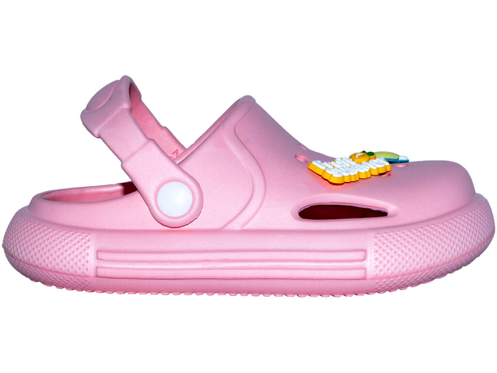 Zoccoli traforati in EVA per bambini rosa taglia 30