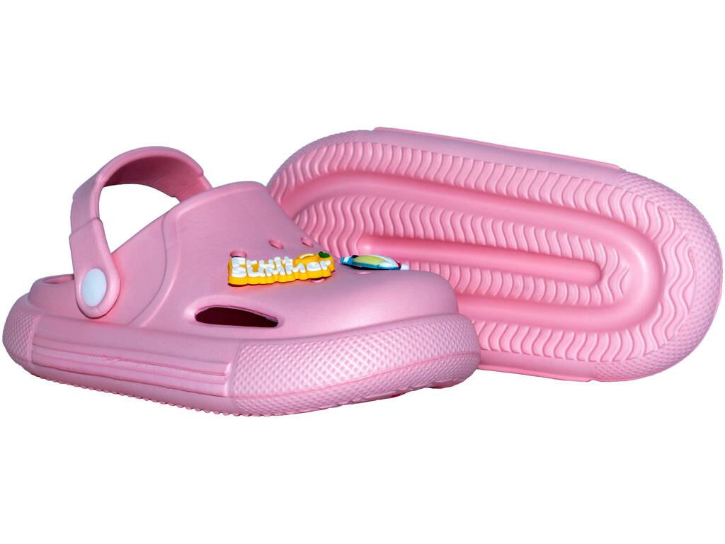 Zoccoli traforati in EVA per bambini rosa taglia 30