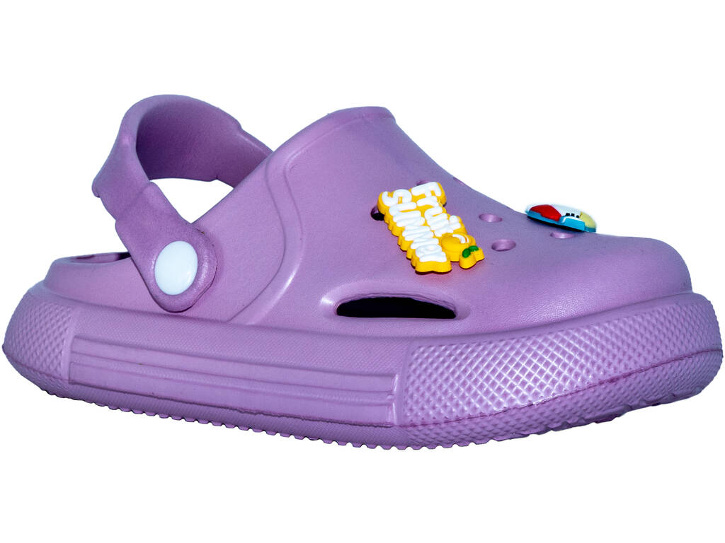 Zoccoli traforati in EVA per bambini, viola, taglia 30