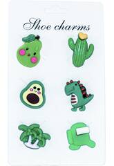 imagen Spille decorative per zoccoli Eva confezione motivi verdi 6 pezzi