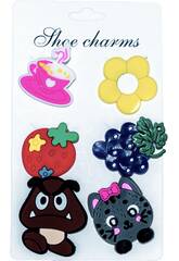 Spille decorative per zoccoli Eva confezione frutta e animali 6 pezzi