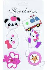 imagen Spille decorative per zoccoli Eva confezione motivi bianchi 6 pezzi