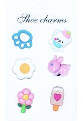 Spille decorative per zoccoli Eva Pack Animali e fiori 6 pezzi
