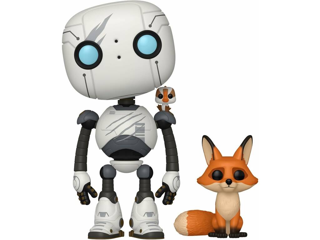 Funko Pop Movies Robot Selvaggio Figura Roz con Fink e Brightbill