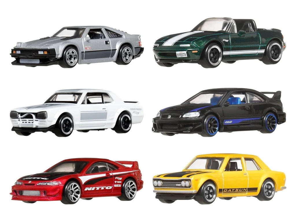 Hot Wheels Premium Silver Series Multipack Esclusivo 6 Auto Streets Of Japan