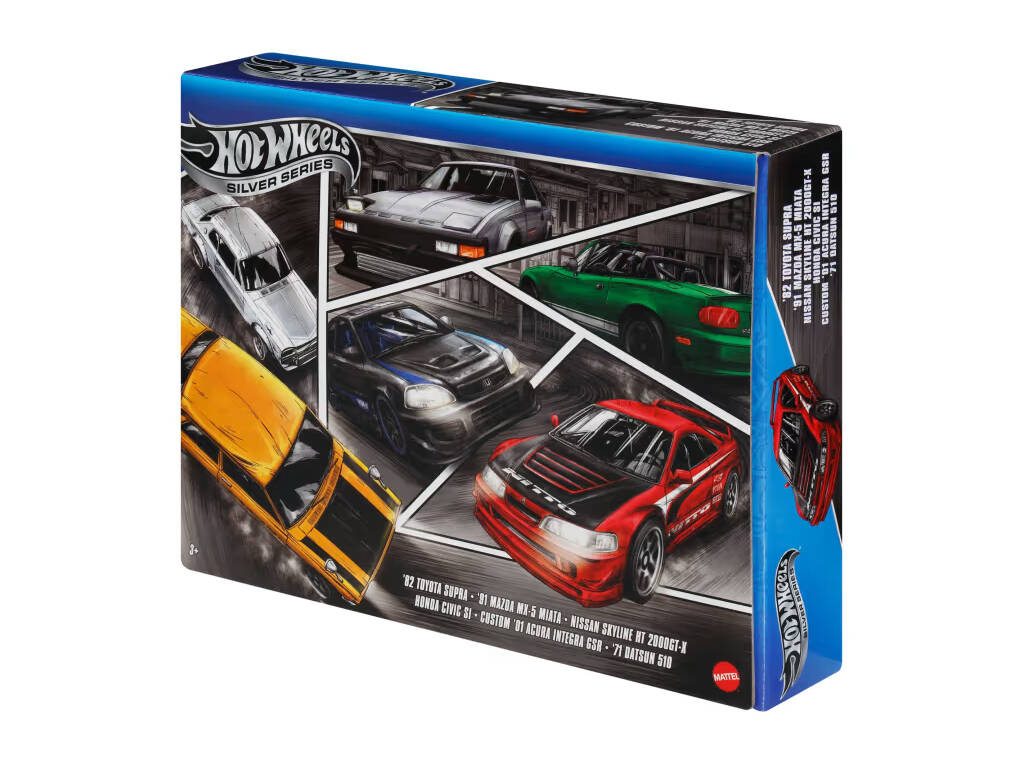 Hot Wheels Premium Silver Series Multipack Esclusivo 6 Auto Streets Of Japan