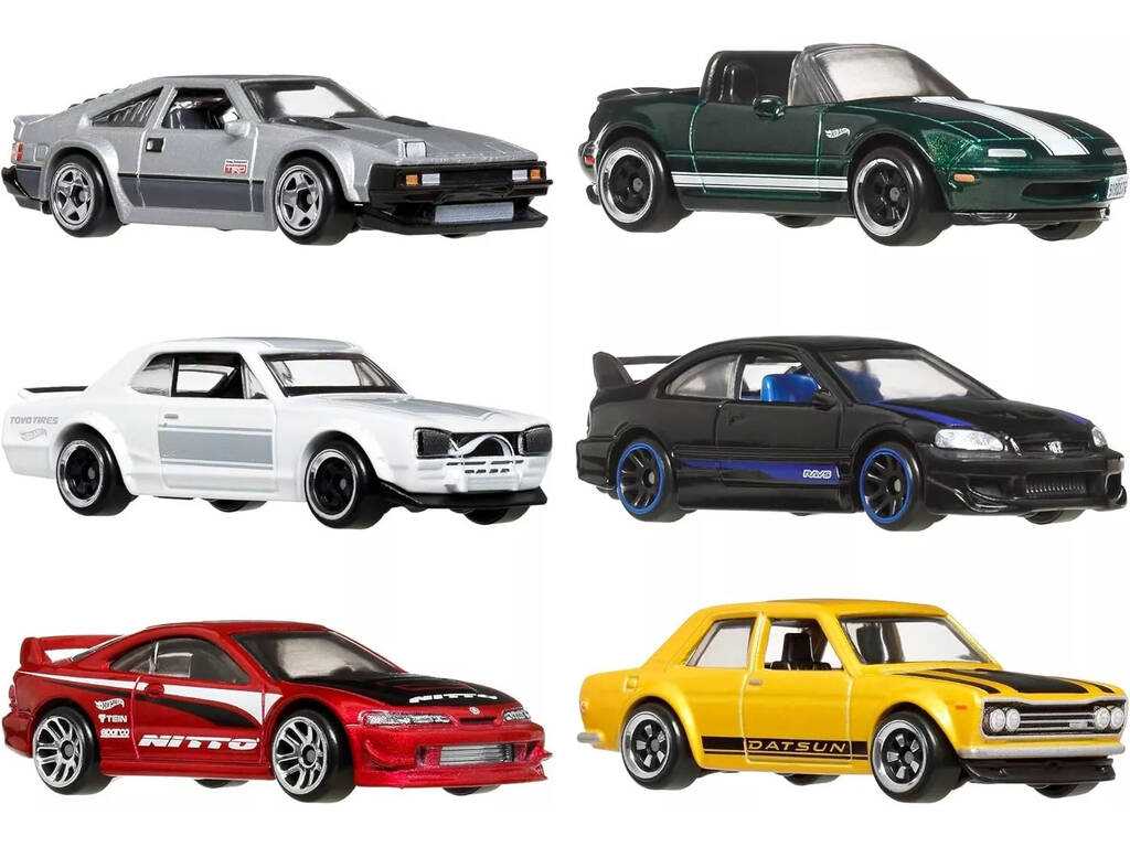 Hot Wheels Premium Silver Series Multipack Esclusivo 6 Auto Streets Of Japan