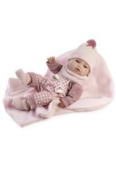 Bambola Neonato di 42 cm con tutina a quadri