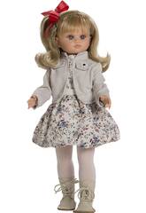 Bambola Fany con vestito a fiori e giacca da 40 cm