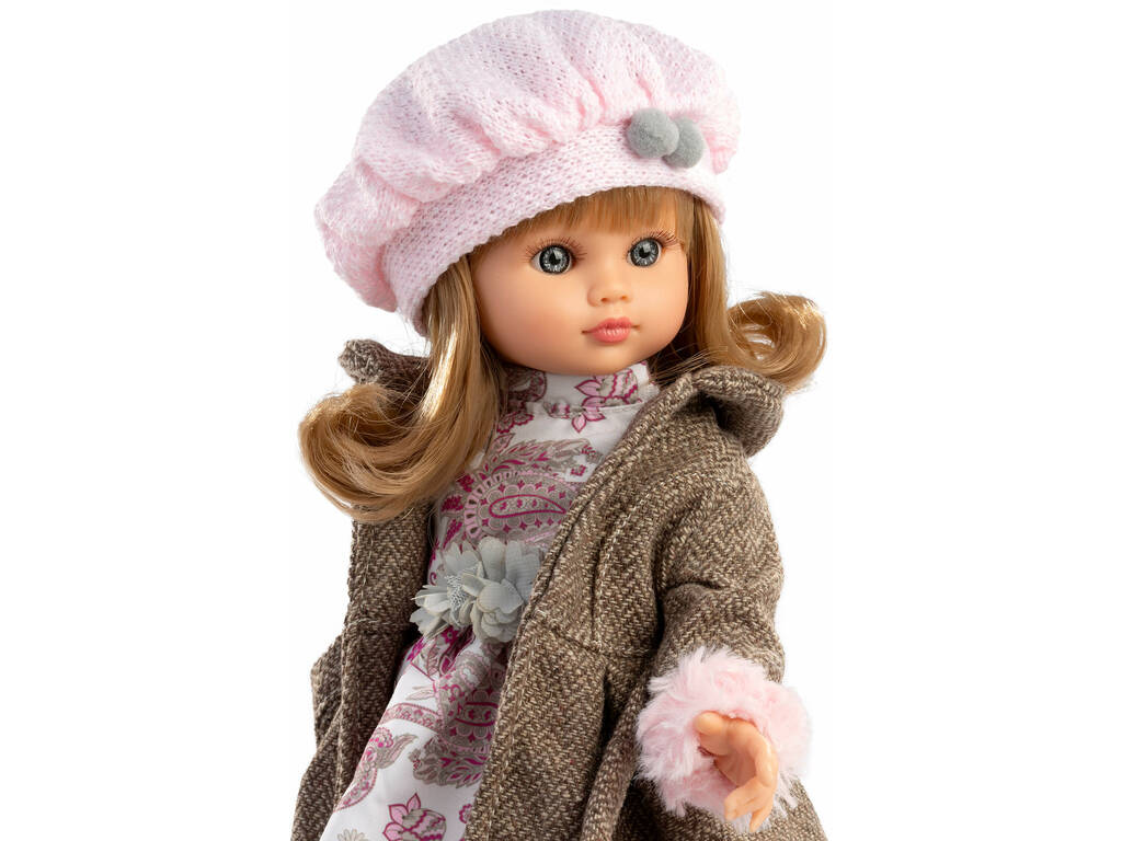 Bambola Fany con cappotto e cappello rosa da 40 cm