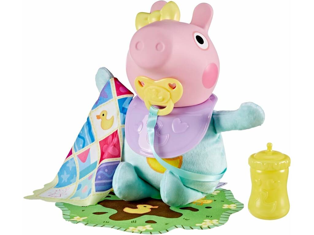 Peppa Pig Evie Gruñidos y Abrazos de 20 cm con Sonidos
