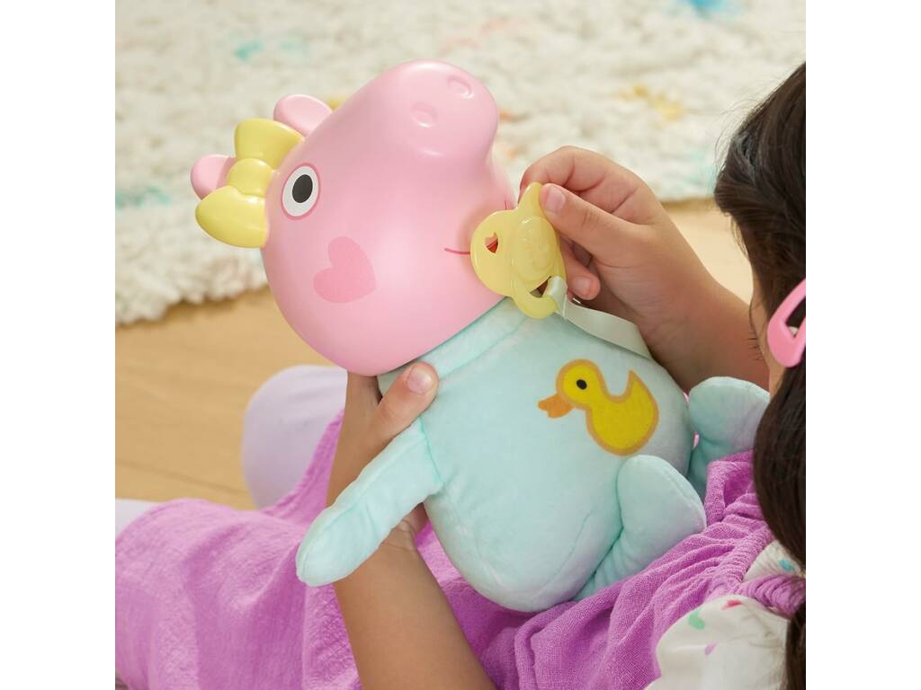 Peppa Pig Evie Gruñidos y Abrazos de 20 cm con Sonidos