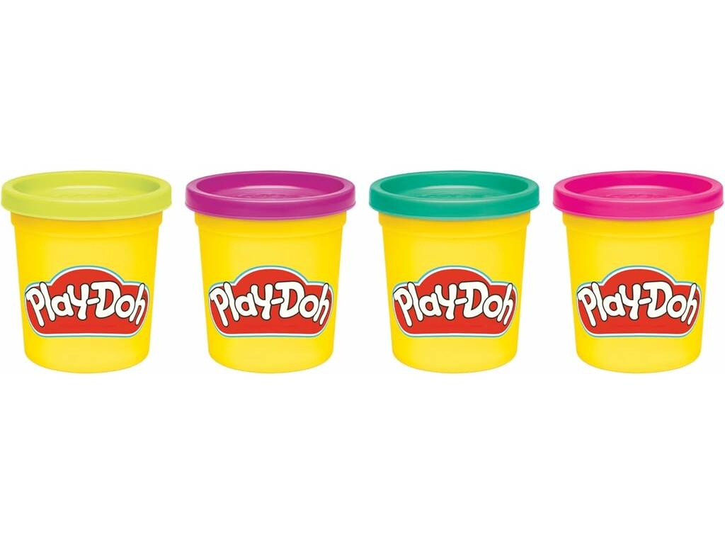Play-doh Set 4 barattoli di plastilina