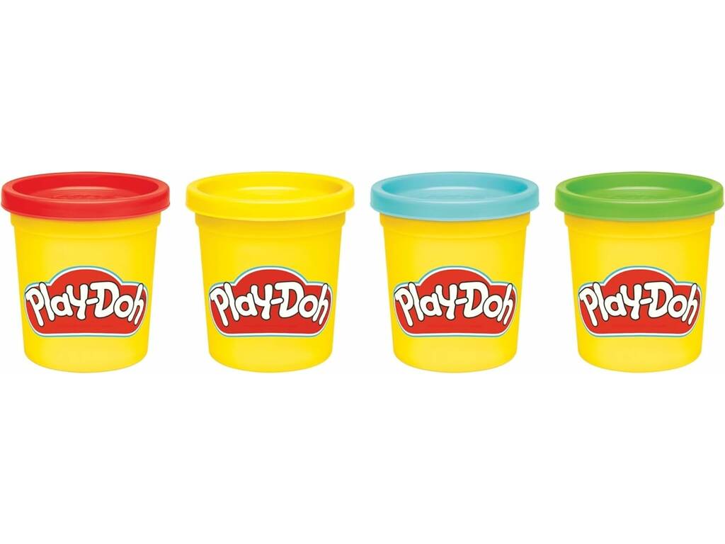Play-doh Set 4 barattoli di plastilina