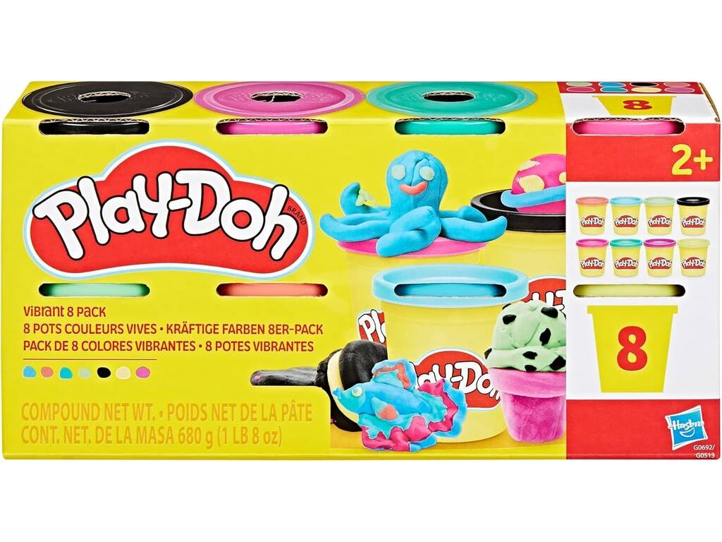 PlayDoh Confezione da 8 barattoli