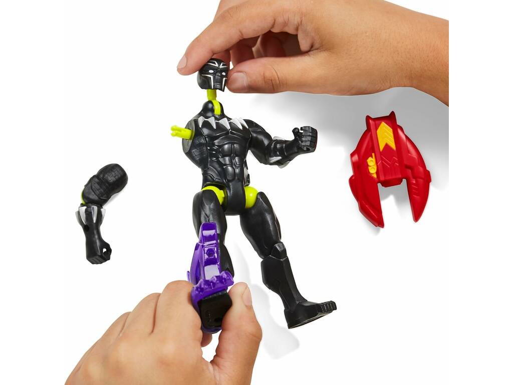 Marvel MixMashers Figura base Black Panther con accessori