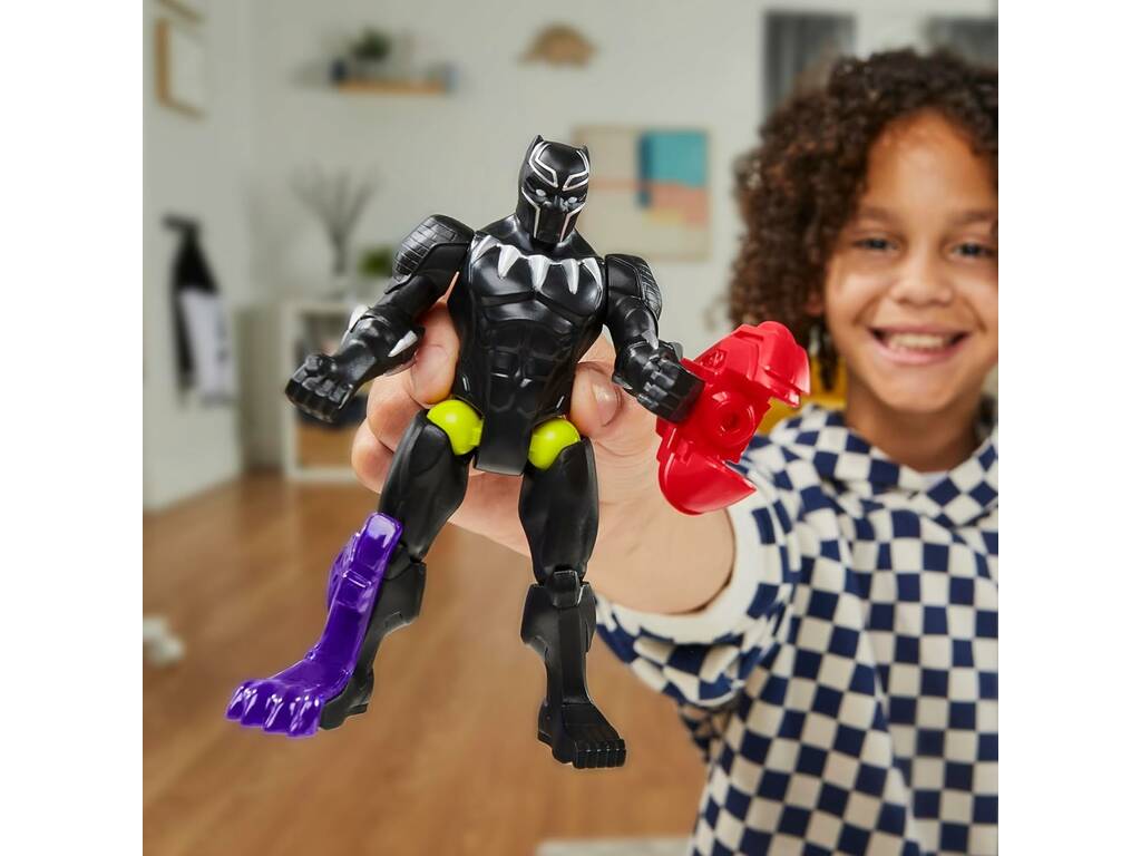 Marvel MixMashers Figura base Black Panther con accessori