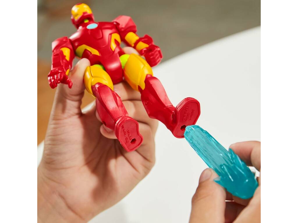 Marvel MixMashers Figura base Iron Man con accessori