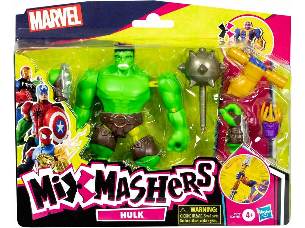 Marvel MixMashers Figura Deluxe Hulk con accessori