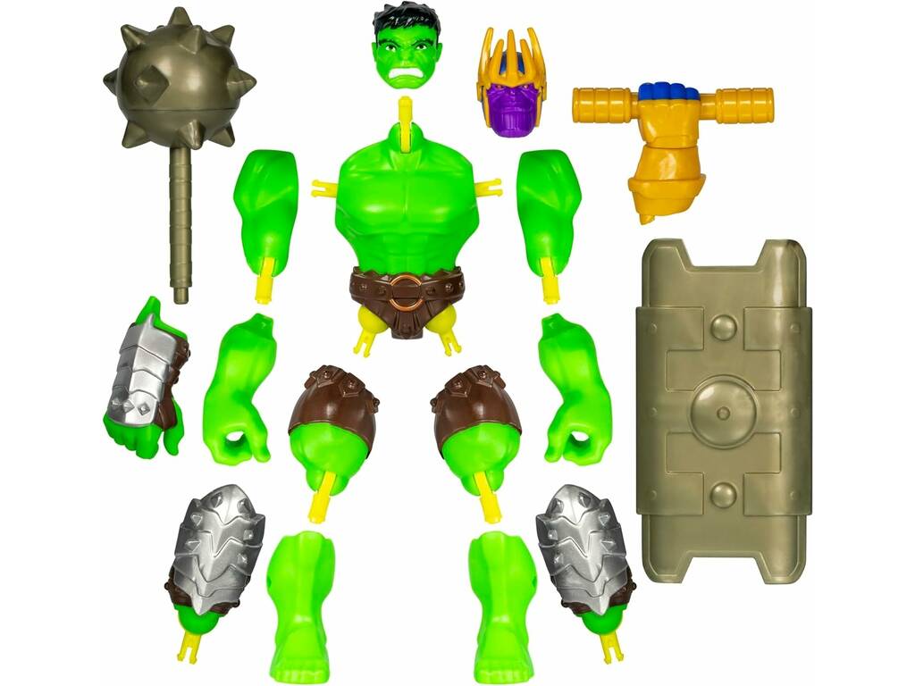 Marvel MixMashers Figura Deluxe Hulk con accessori