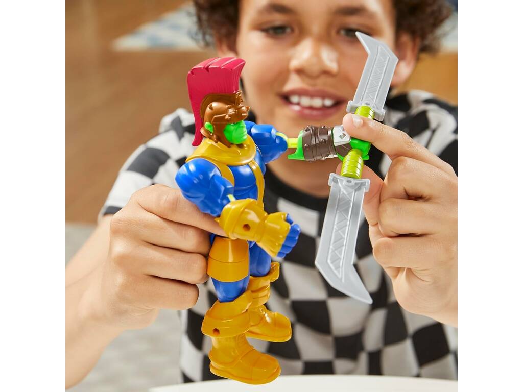 Marvel MixMashers Figura Deluxe Thanos con accessori