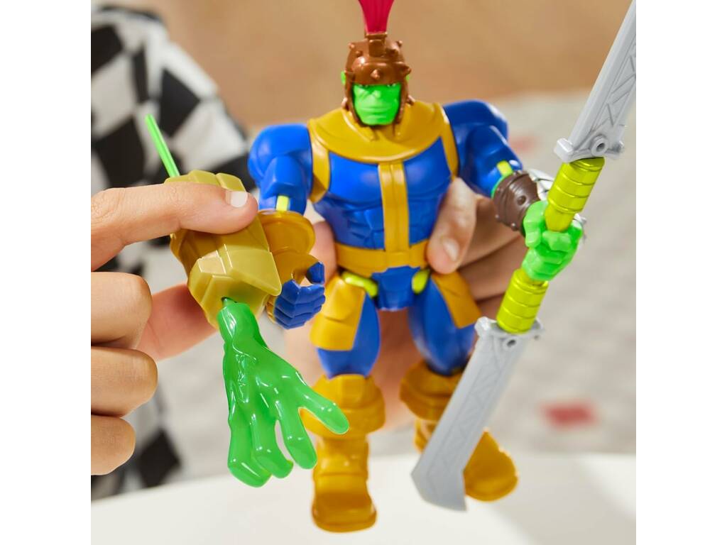 Marvel MixMashers Figura Deluxe Thanos con accessori