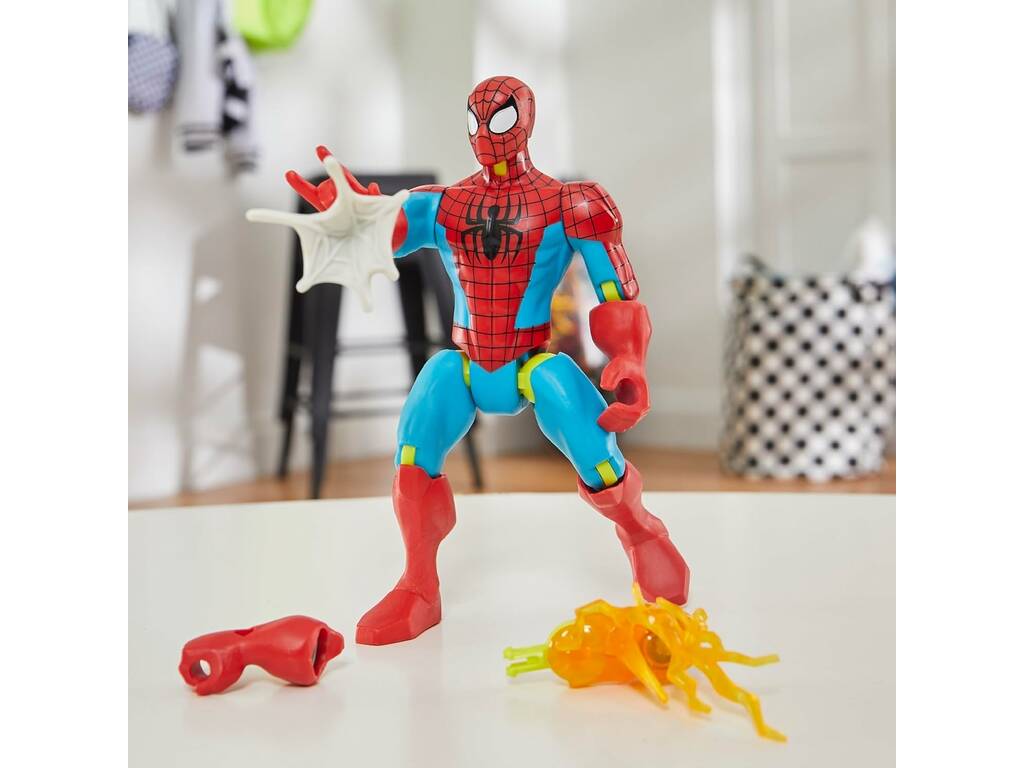 Marvel MixMashers Figura base Spiderman con accessori