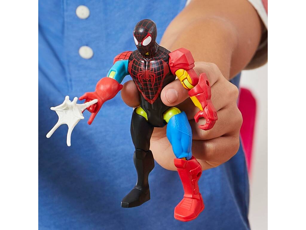 Marvel MixMashers Figura base Miles Morales con accessori