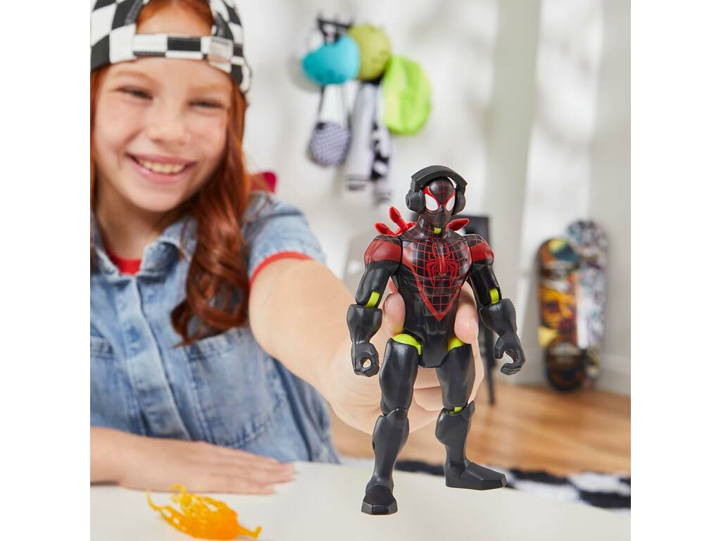 Marvel MixMashers Figura base Miles Morales con accessori