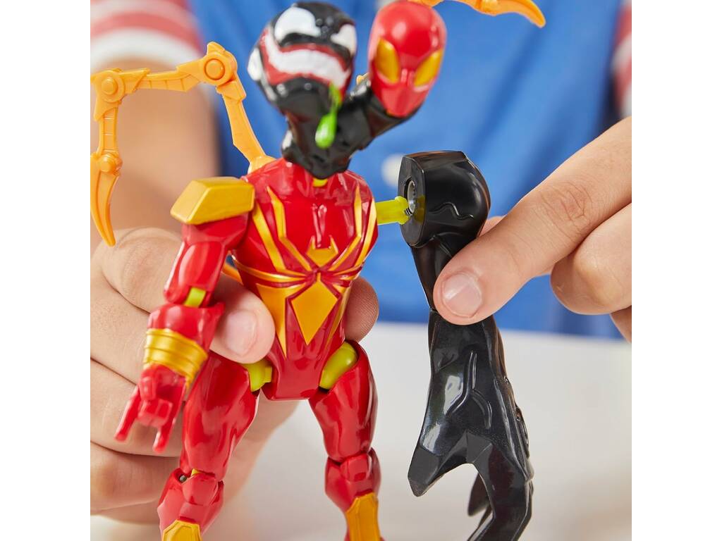 Marvel MixMashers Figura Deluxe Iron Spider con accessori