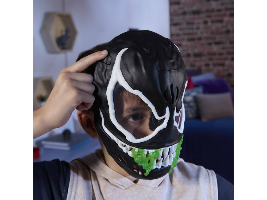 Marvel Spiderman Maschera Venom fluorescente con suoni