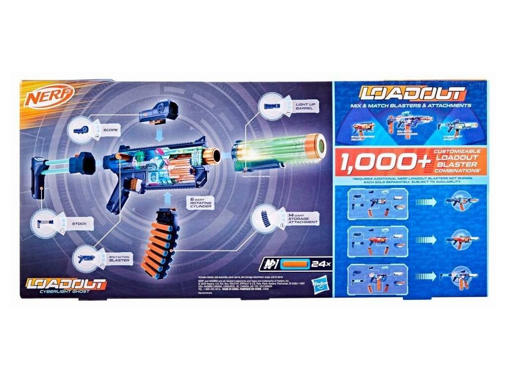 Nerf Loadout Lanciatore Cyberlight Ghost con 24 dardi