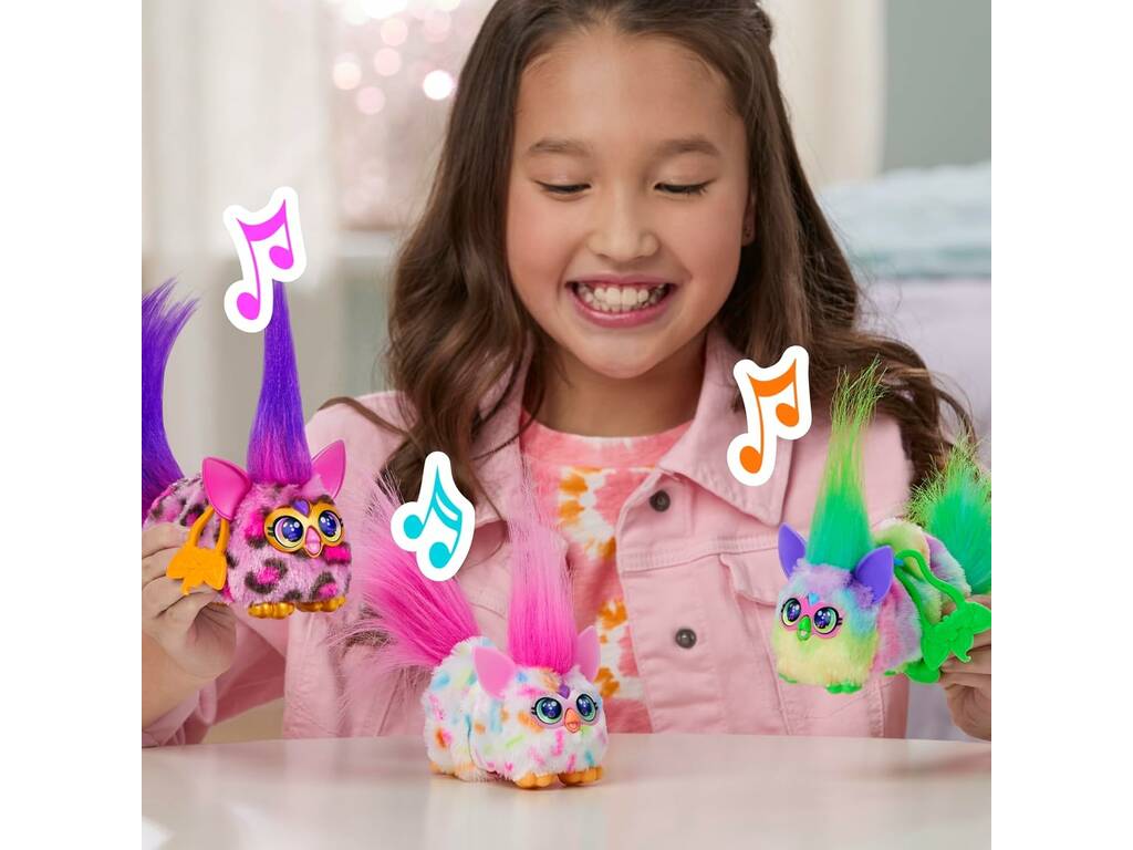 Furby Furblets DJ Peluche Can-Dee-Swirl avec sons