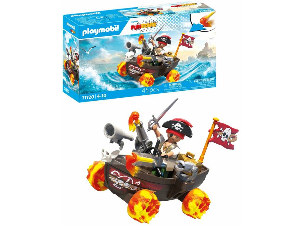 Playmobil FunStars Racing Barco Pirata