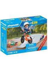 Playmobil Snowboarder com Rampa