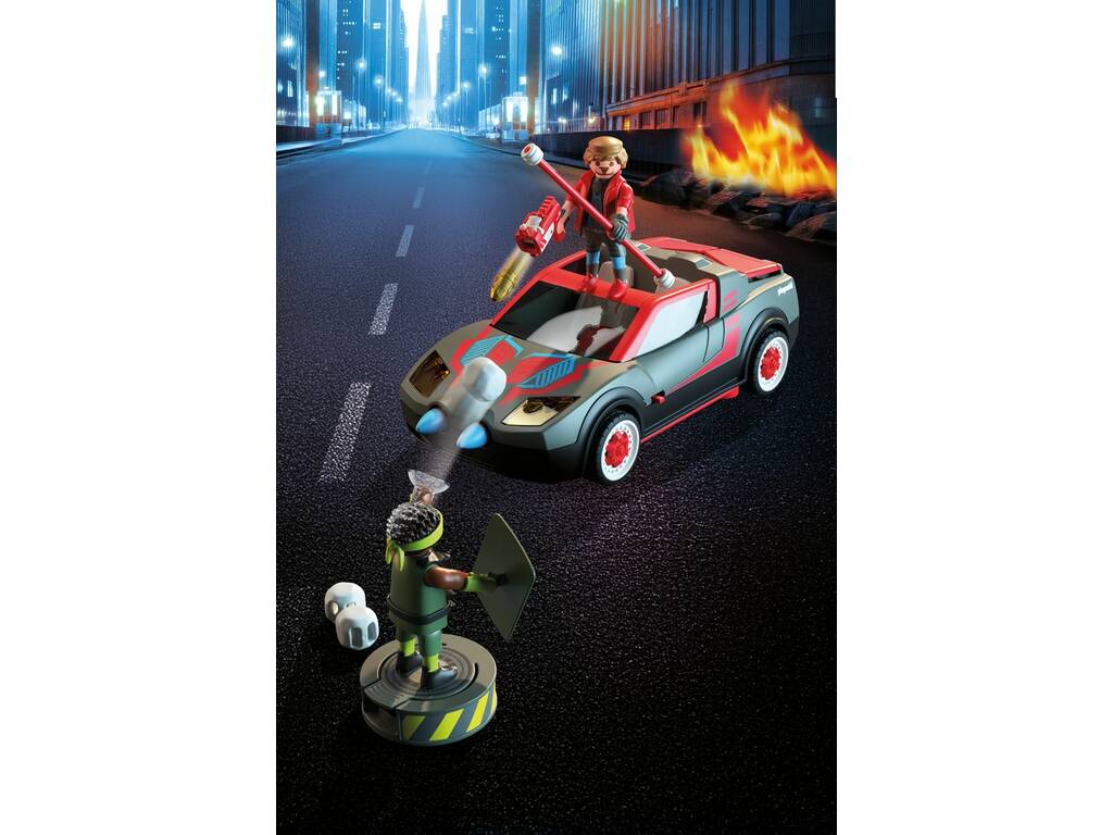Playmobil Heroes avec véhicule volant