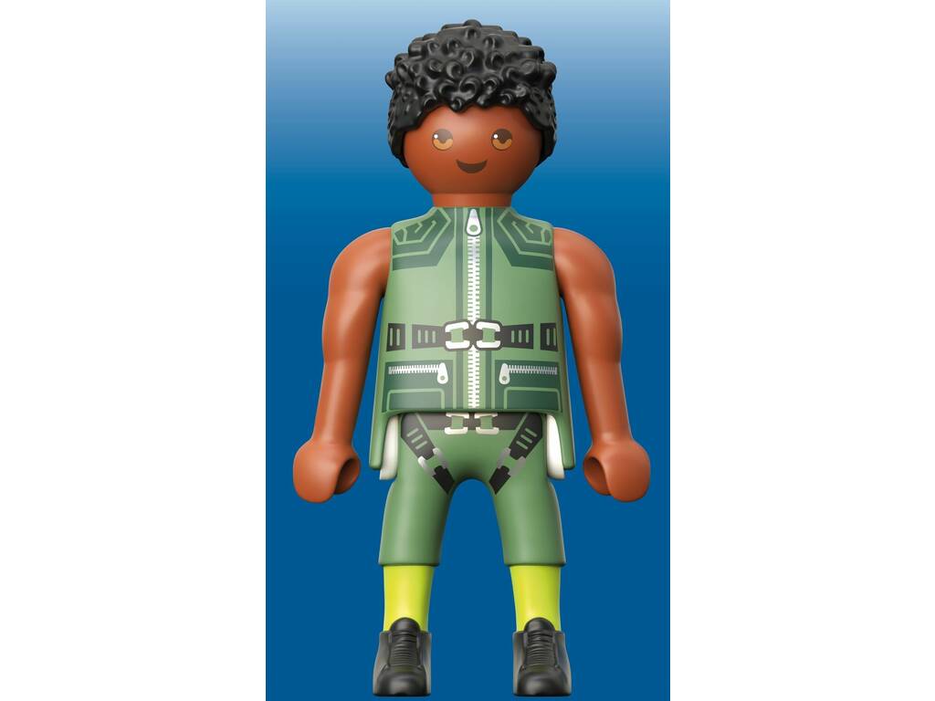 Playmobil Heroes avec véhicule volant