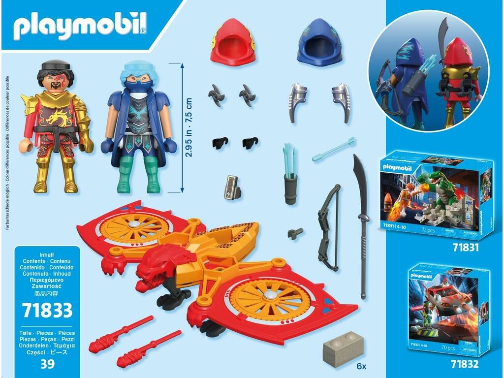 Playmobil Held mit Drohne gegen bösen Ninja