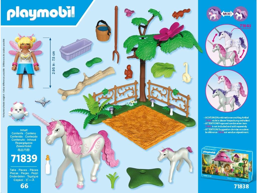 Playmobil Écurie magique Licorne pour maman et poulain