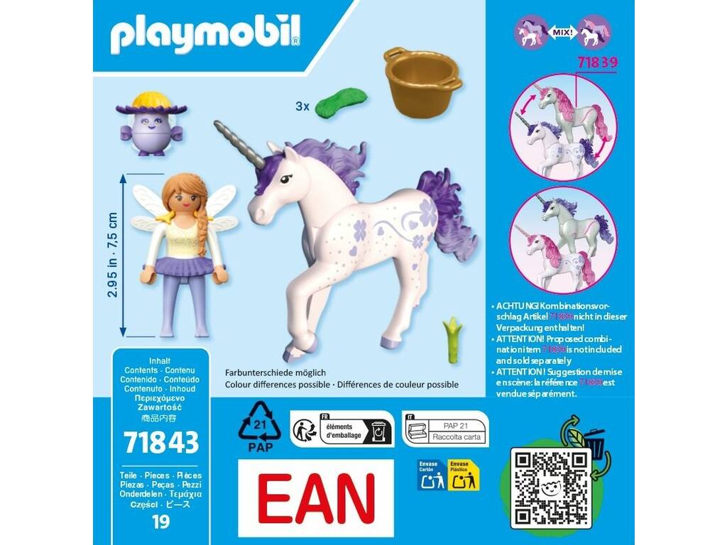 Playmobil Licorne Lucky Lavender avec fée